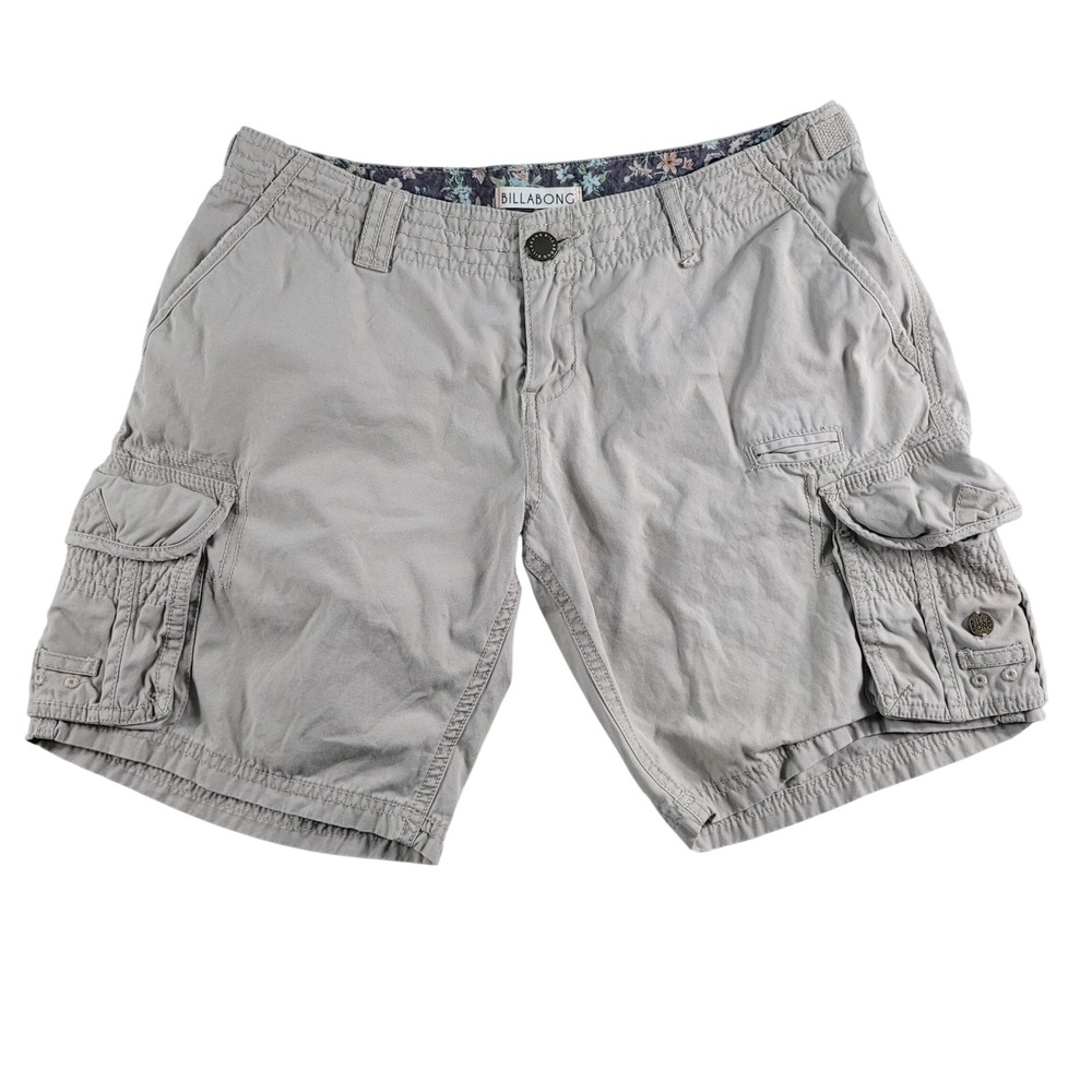 Billabong Cargo Shorts Men 30 Khaki Tan Excellent Cotton Utility Pockets